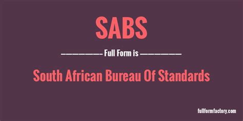 sabs meaning in business